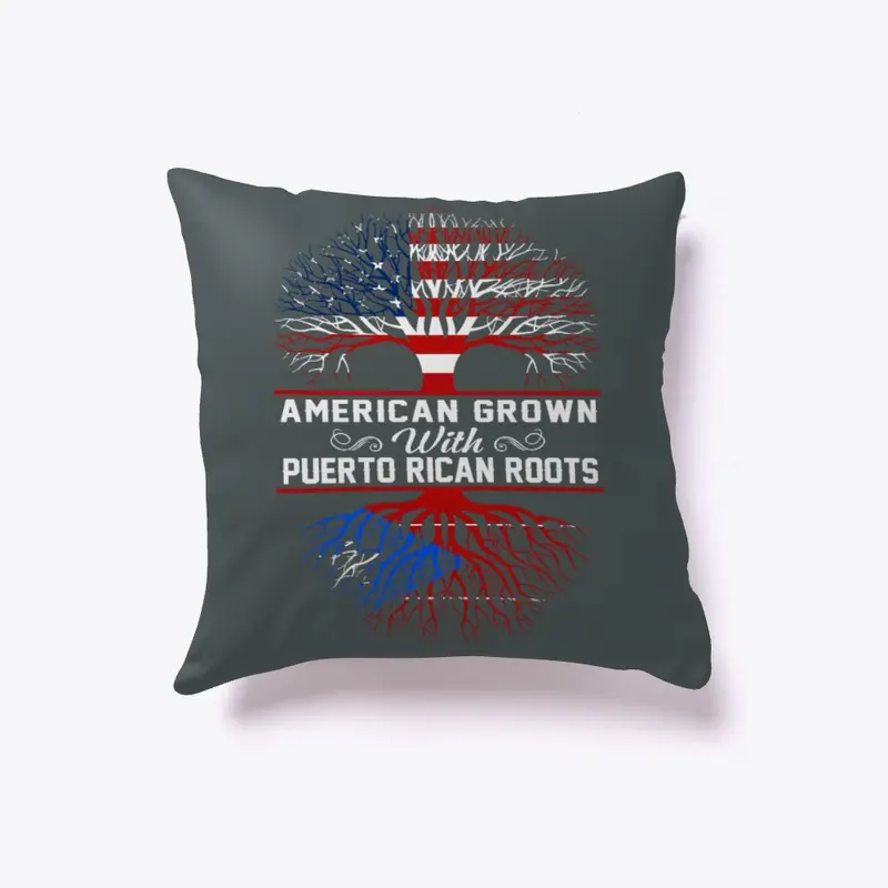 American Grown Puerto Rico Roots Pillows