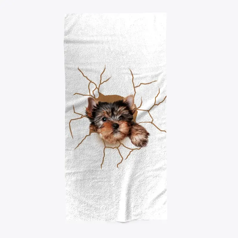 Come Out! Yorkshire Terrier Towel!